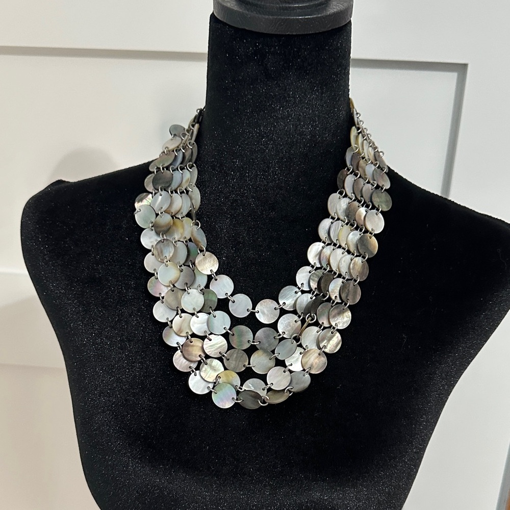 Lia Sophia Chic Multi-Layer Silver Necklace